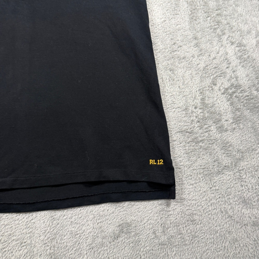 Ralph Lauren Polo Shirt Women XL Black Big Pony RL12 Short Sleeve - Picture 5 of 8